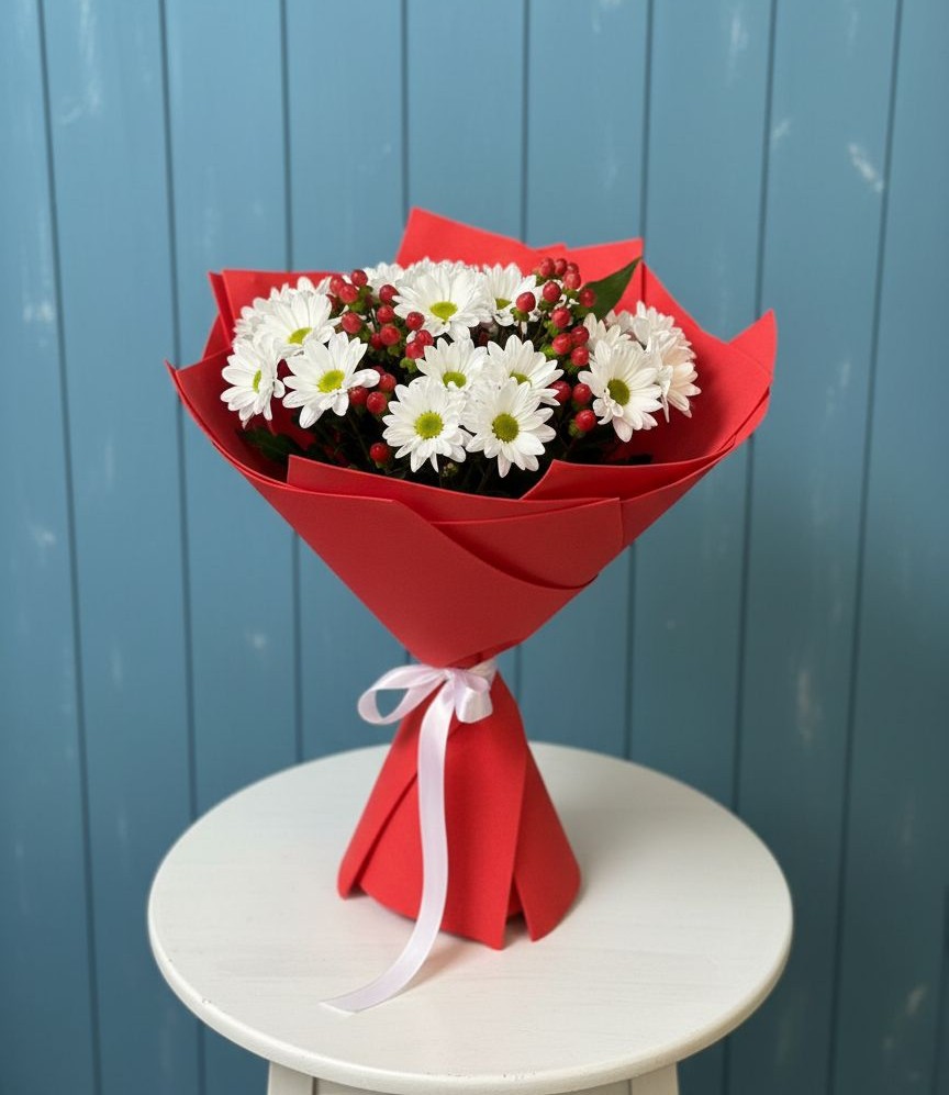 Букет цветов из: Хризантемы в Рязановский