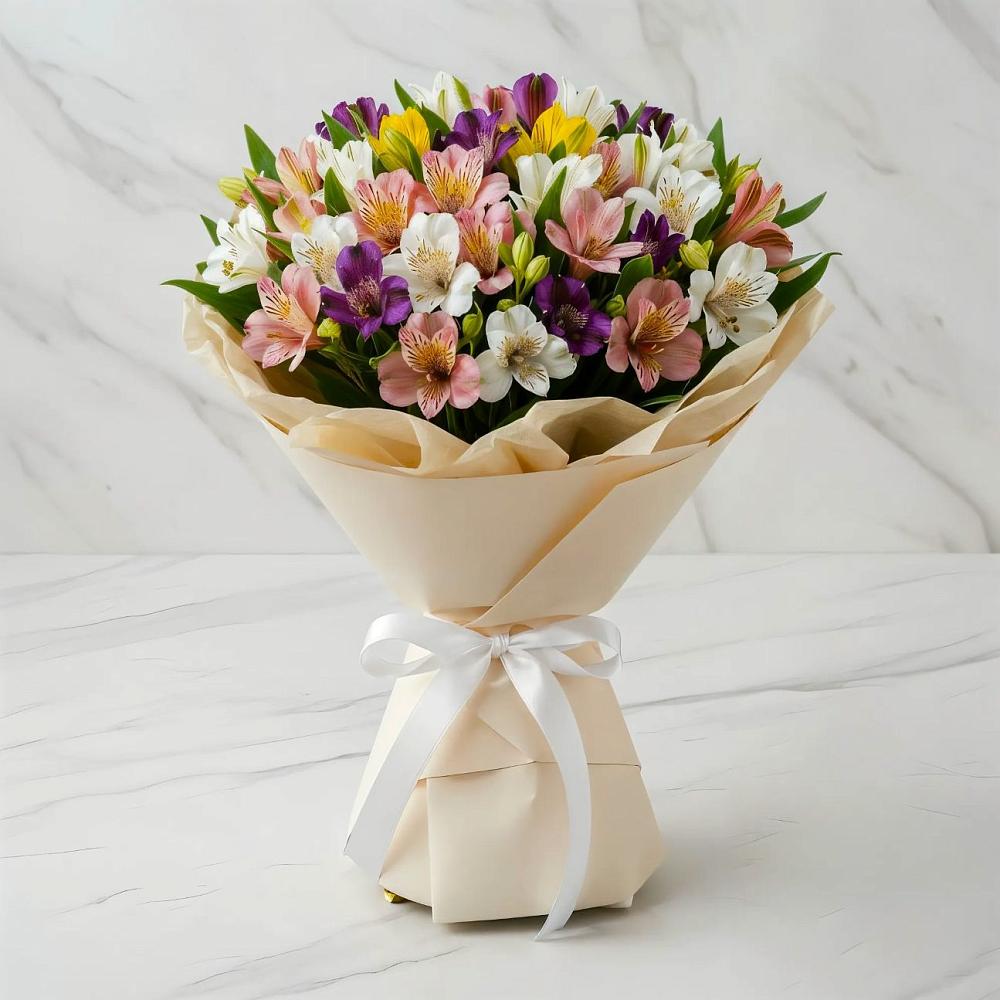 Букет цветов из: Альстромерии в Рязановский