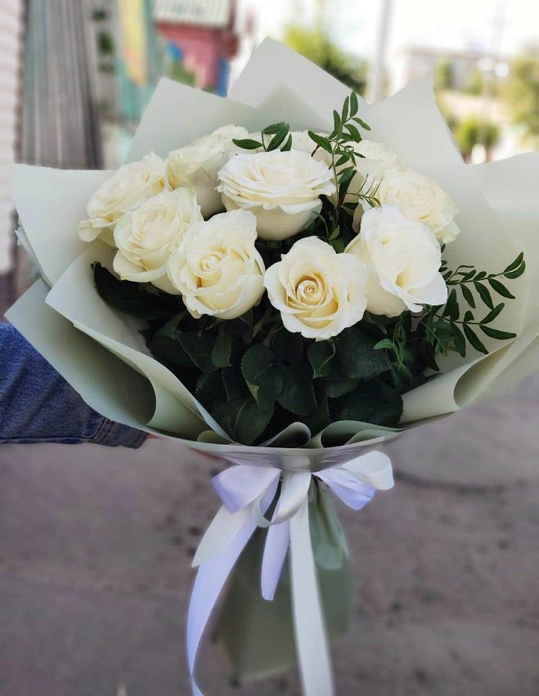 Букет Белые розы Проуд в Рязановский