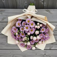 Букет цветов из:  Розы и Хризантемы в Рязановский