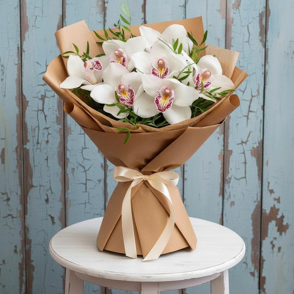 Букет цветов из: Орхидеи и Розы в Рязановский