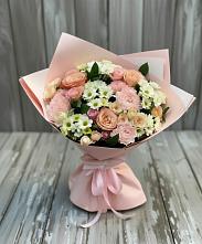 Букет цветов из:  Гвоздики, Розы и Хризантемы в Рязановский