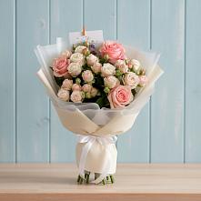 Букет цветов из:  Розы #REPLACE_PRED# Рязановский
