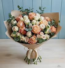 Букет цветов из:  Альстромерии и Розы в Рязановский